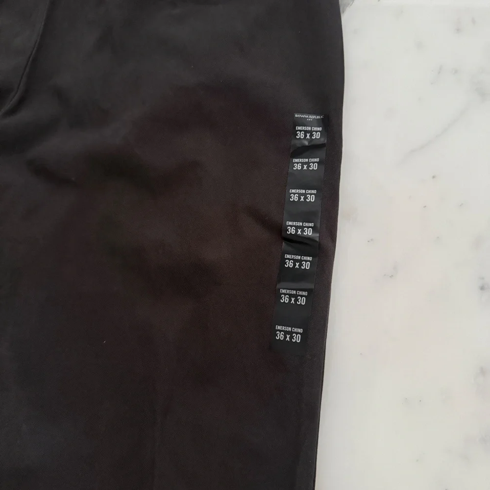 Banana Republic Men's Casual 100% Cotton Black Pants,‎ Size 36